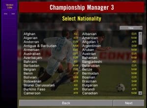 Championship Manager 3 Gameplay (Windows)