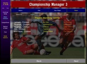 Championship Manager 3 Gameplay (Windows)