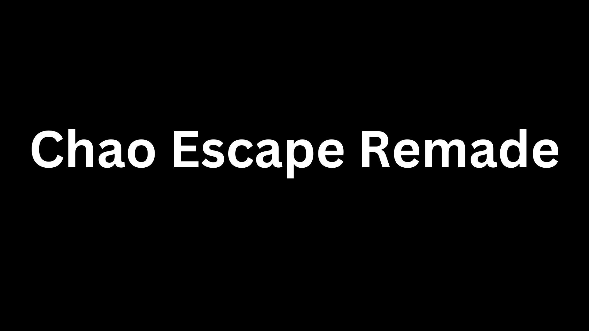 Chao Escape Remade Game Cover